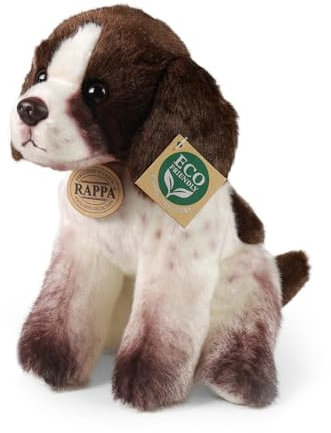 Teddys Rothenburg Kuscheltier Jagdhund sitzend braun/weiß 24 cm Plüschhund Plüschtier