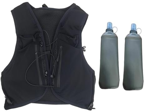 harayaa Chaleco de Agua con Botellas para hidratación, Mochila para Hombres y Mujeres, XL