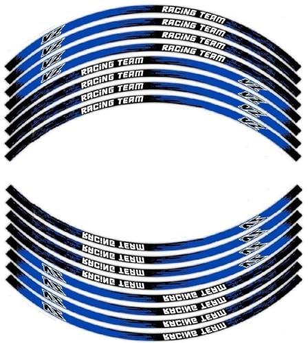 Adesivi Ruota Adesivo Per Cerchioni Moto Strisce Decalcomania Riflettenti Accessori Per Y&amaha YZ 125 125X 250 250X 250F 250FX 450F 450FX Adesivi Ruote Per Cerchioni(Colore 2,Anteriore21 Posteriore19