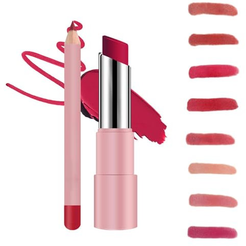 Balsamo labbra Lifter Glaze Oil di Genli, lucidalabbra rosa di Genli, balsamo labbra con 24 ore di rossetto opaco impermeabile e a lunga tenuta, per guance e labbra. (03#)