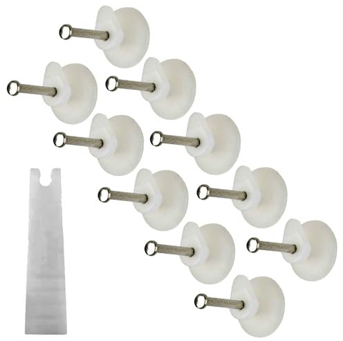 Hard Wall Picture Hooks with Finger Guard for Brick Concrete Plaster Walls Heavy Duty Single Pin Picture Hangers for Frames Mirrors Artwork Cord 1kg Max Load Pack of 10