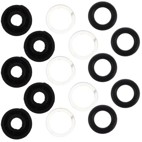 Warmhm Hydraulic Floor Jack Oil Seal Replacement Kit 5 Sets Jack Seals Accessories Oil Seals Seal Cups Opening Gaskets O-Shaped Rings for Floor Repair 3 Ton