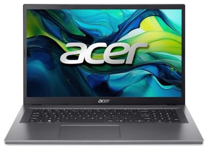 Acer Aspire Go 17 I PC Portable 17.3 FHD IPS I Intel Core 3 N355 I 8Go RAM DDR5 I 512Go SSD I Intel UHD Graphics I Windows 11 I Gris I sans Adaptateur I AG17-31P-369Y