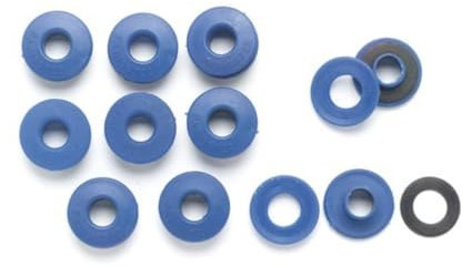 Perel Œillets pour bâche, mâle/Femelle, à Clipser, Bleu, PVC, Lot de 10
