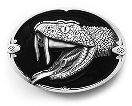 eeddoo® Gürtelschnalle - Schlange - Western Snake - Buckle (Buckle für Wechselgürtel für Damen und Herren | Belt Frauen Männer Oldschool Rockabilly Metall Gothic Wave Rock Biker Western Trucker)