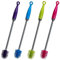 Je Cherche Une Idée ME2192 Goupillon de Nettoyage Anti-Rayure Silicone Rose/Bleu/Violet/Vert 3 x 3 x 30 cm
