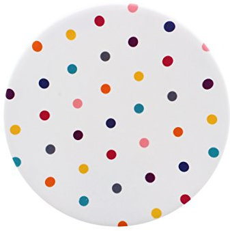 Trendz Fashion 2000 mAh Portable Power Bank Emergency Battery Charger With Built in Compact Mirror for Android and Apple Smartphone/Tablet/MP3 Player - Ditsy Polka