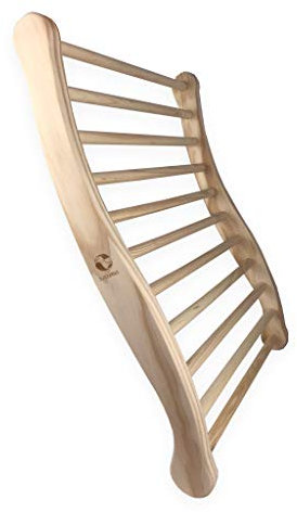 SudoreWell® Dossier ergonomique confortable en bois pour sauna - 2 faces ergonomiques - accessoires pour sauna