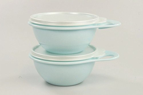 TUPPERWARE 2x 600 ml Maximilian Rührschüssel Mini Schüssel Salatbar hellblau 27618