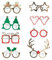Ginger Ray Novelty Themed Party Fun Glasses Festive Christmas Table Room Decorations 8 Pack, 8 Count (Pack of 1)