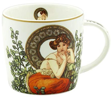 HomeElements Porzellan Tasse 0,3 l, Mucha