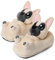 corimori Süße Plüsch Hausschuhe (10+ Designs) Frenchie „Zorro“ Slipper Einheitsgröße 34-44 Unisex Pantoffeln Beige Schwarz