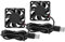 Kyrio DC USB Bürstenloser Lüfter 5 V 4010 3D Drucker Lüfter 40 mm x 10 mm Dual Kugellager Mini für Computergehäuse kleine Geräte Serie Reparatur Ersatz 2 Pack