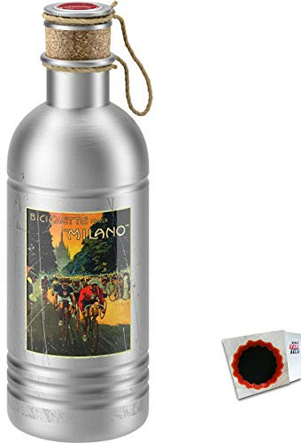 Elite Trinkflasche Eroica Alu 600 ml bicilette Milano Fahrrad
