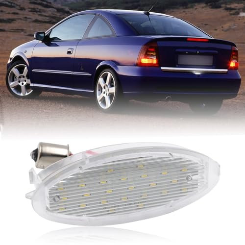 1 x Canbus LED-Kennzeichenbeleuchtung, Xenon-Weiß, SMD, 6000 K, Heckleuchte für Astra F Schrägheck, Cabrio, Classic, Corsa B, Vectra B, Agila, A, Astra G