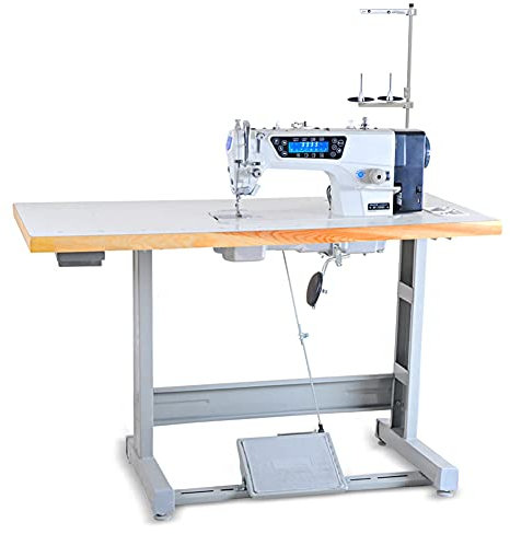 FFYUE Machine À Coudre Intelligente Multifonctionnelle, Écran De Fonctionnement De L'ordinateur, avec Table De Travail, Convient À Une Utilisation Industrielle Ou Domestique,Set with Workbench
