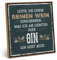 ARTFAVES® Wandbild Holzschild mit Spruch - Leute die einem reinen Wein einschenken - Türschild Retro Vintage Deko Bild Geschenk - witzige Sprüche
