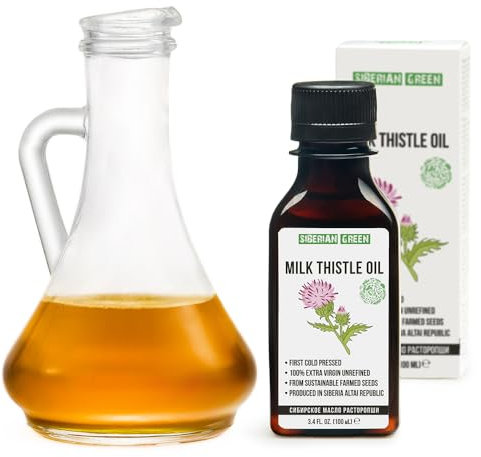 Sibirisches Mariendistelöl Extra Vergine Kaltgepresst 100ml Roh Unraffiniert