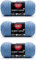 Red Heart, Confezione da 3 matasse di filato acrilico Super Saver, da 198 g, 4 medio (pettinato), 332,8 m, per maglia/uncinetto, pervinca