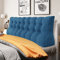 Johnear Rückenkissen Lendenkissen für Sofa Bett Rückenlehne Lesekissen ，Großes Bücherkissen Hohe Kopfteil zweireihig Keilkissen Wandkissen Beinkissen (Blau，200 x 26 x 55cm)