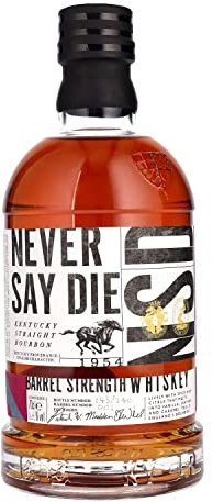 Never Say Die Bourbon Whiskey - Barrel Strength, 70cl