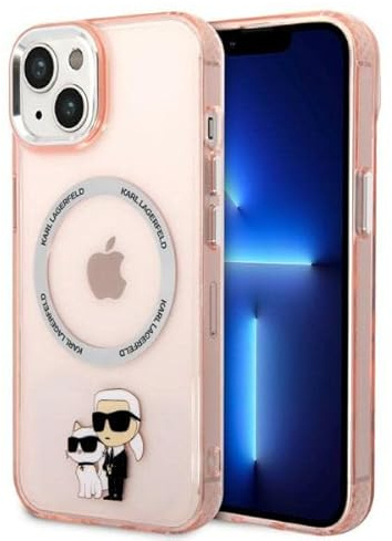 KARL LAGERFELD KLHMP14MHNKCIP Hülle für iPhone 14 Plus 6,7 hardcase Rosa Iconic