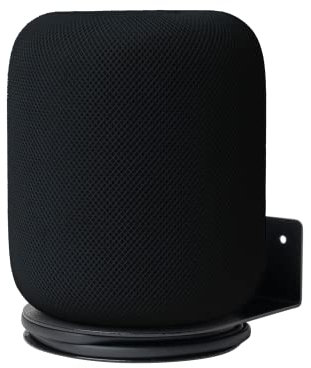 shinar Metall Wandhalterung Kompatibel mit Homepod 2, Halterung Zubehör Ständer Kompatibel mit Homepod 2 Gen. 2023 integriertem Kabelmanagement Max. 12 kg (1-Pack, Schwarz)