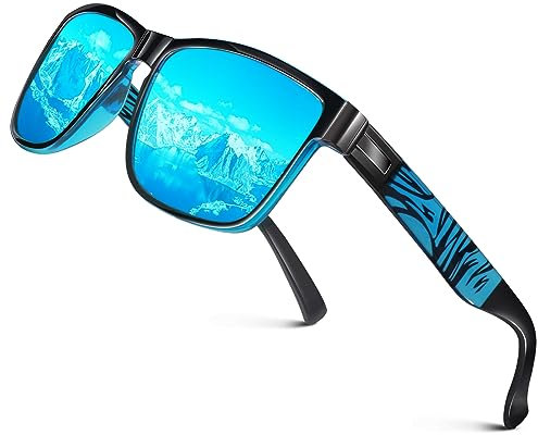 LINVO Polarisiert Sonnenbrille Herren Damen Verspiegelt Modisch UV400 Schutz Fahren Angeln CAT 3 CE