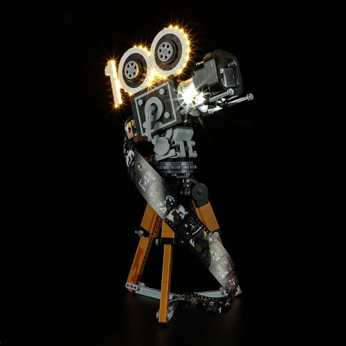 GEAMENT Kit de Luces Compatible con Lego Cámara en Homenaje a Walt Disney 43230 (Juego Modelo no Incluido)