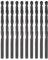 sourcing map 10pcs Jobber Drill Bits 4mm (5/32) Nitride Coated High Speed Steel (HSS) 4241 Twist Drill Bits for Stainless Steel Copper Aluminum Alloy Metal Wood Plastic, Black