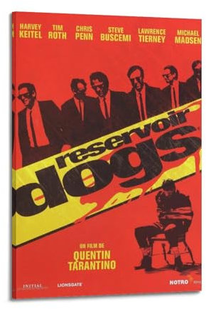 ALOEU Musikalbum Reservoir Hunde 3 Klassische Filmwandkunst-Poster Wandcollage Kit Leinwand Vintage Film Leinwand Poster Wandkunst Dekor Drucke Poster Moderne Leinwand Kunst Bilder für Wohnzimmer
