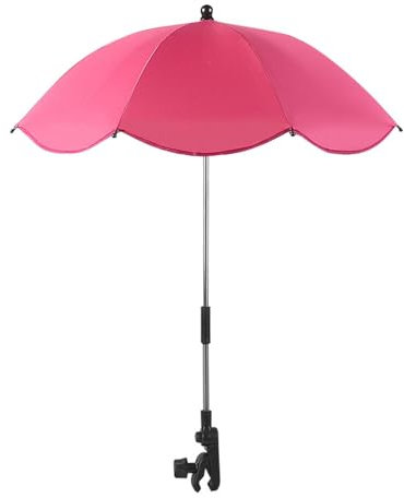 Parasol Poussette Bébé Universelle, Ombrelle Poussette Universelle Anti UV, Parasol Poussette Bébé Universelle, Parapluie Poussette, Ombrelle Poussette Bébé Confort pour Extérieur Plage Jardin