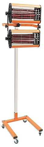 DGJMuu 2000W Trocknungslampe Infrarot Spot mit Ständer Trockne Heizstrahler Werkstatt Auto Panel Aushärtelampe Baking Lacktrockner Infrarot Trockner Strahler 500x520x1750 mm