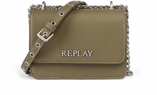 REPLAY Damen FW3001 Schultertasche, 0844 Dusty Olive