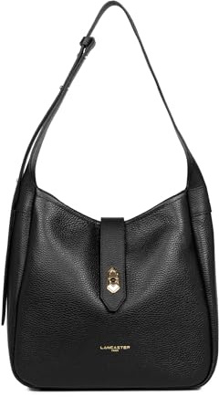 LANCASTER | Top Double – Tasche aus genarbtem Rindsleder, Schwarz – In – Nude, Schwarz , Einheitsgröße