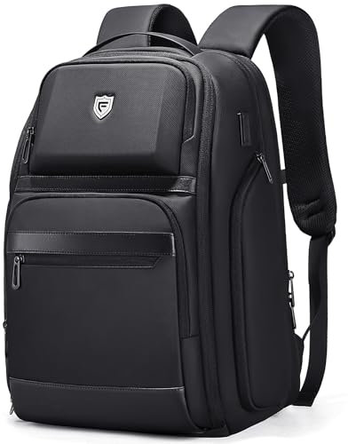 Fenree.geer Mochila de viaje para hombre, mochila expandible para laptop de negocios de 15.6 pulgadas para la universidad/trabajo, Negro, L, Mochilas de viaje