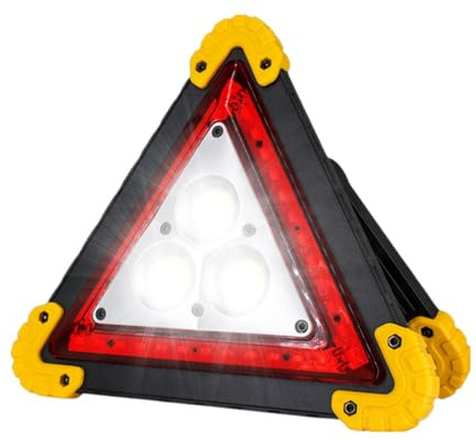 Triangles lumineux LED pour voitures, triangles d'avertissement de voiture rechargeables | Lumières triangulaires rechargeables - Réflecteurs de sécurité pour panneaux de sécurité portables avec haute