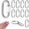 10 Stück Karabiner Schraubverschluss M3.5 Schraubkarabiner Edelstahl 304 Drahtseil Zubehör Kettenverbinder, Rapid-Glied Schraubkarabiner Klein Haustier-Schlüsselanhänger Für Outdoor-Reiseausrüstung