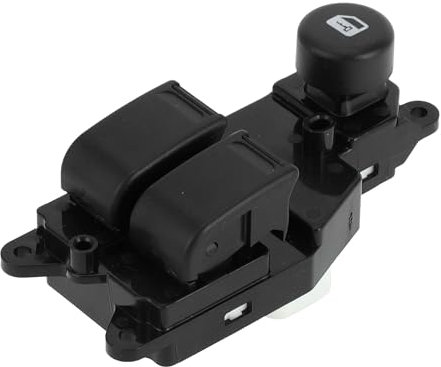 A ABSOPRO Interruttore del finestrino elettrico lato guida anteriore sinistro Interruttore di controllo del finestrino N.9216533 per Opel Agila 1998-2006 Nero