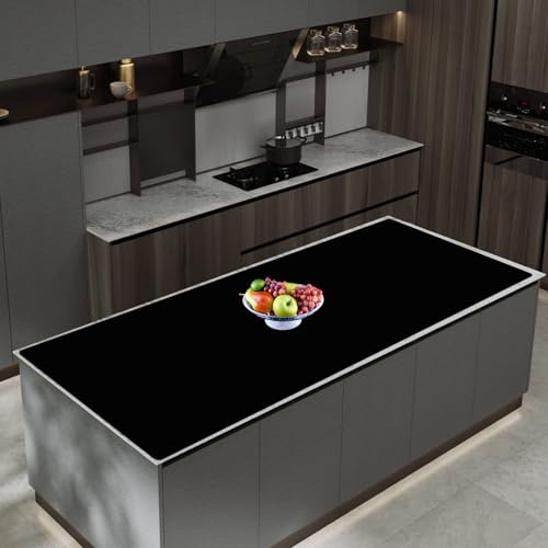 Tapis en silicone extra large de 47,3''x23,6''(120cmx60cm) pour comptoir de cuisine, protecteur de plan de travail résistant à la chaleur, tapis d'îlot de cuisine antidérapant et imperméable, facile à