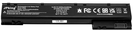 JPking AR08 AR08XL Batterie pour HP ZBook 15 G1 G2 ZBook 17 G1 G2 Mobile Workstation i7-4700MQ i7-4800MQ 4900MQ 4600M 4710MQ 4810MQ HSTNN-C76C HSTNN-C77C HSTNN-IB4I HSTNN-IB4H HSTNN-DB41