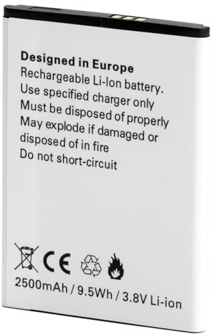 CHUNCAIL AK-S3m Akku, 2500mAh Li-ion Ersatzakku, 3,8V, Kompatibel mit Emporia Smart 3 Mini, S4