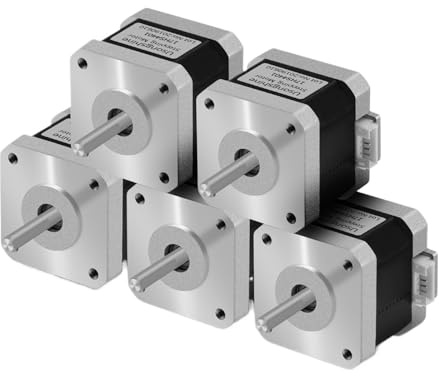 5Pcs Nema17 Stepper Motor 17HS4401 1.5A 42N.cm 42BYGH 4 Lead For 3D Printer CNC Milling Machine Laser Engraver(17HS4401-DuPont)