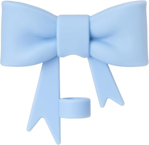 Blue Bow Cover for Stanley 40&30 Oz Cup, 10mm Silicone Covers Cap for Stanley Cup Accessories, Cute Topper for Tumblers, Straw Cap Stopper for Reusable Straws Tip Lids