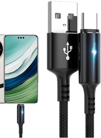 Câble USB C 2M, Cable USB C Charge Rapide 3A Nylon Tressé Chargeur Cable Type C pour iPhone 15/15 Pro Max, Samsung Galaxy S23/S22/S21/S10, Note 10, Huawei P40/P30, Google Pixel