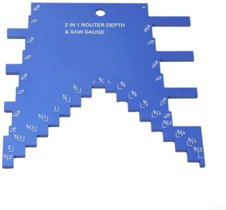 Aluminum Depth Gauge Depth Measurement Gauge For Router And Table Saw Measuring Tool For Accurate Blade Height And Router Bit Adjustments