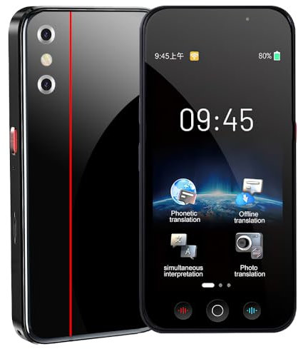 Sprachübersetzer Gerät,142 Sprachen Intelligente KI Zwei-Wege-Echtzeit-Sprachübersetzung mit 5-Zoll-Touchscreen, Unterstützung WIFI/Hotspot/Offline-Übersetzung für Business Learning Reisen