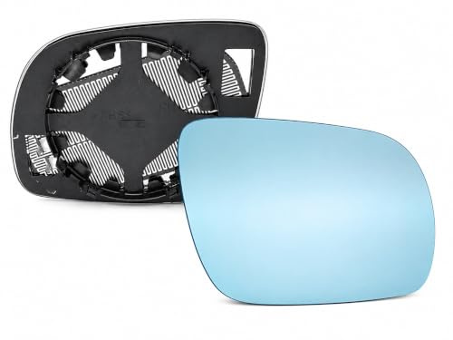 Spiegelglas Spiegel Außenspiegel Blau Rechts beheizbar Beifahrerseite LHD | kompatibel mit Golf 4 IV + Variant 08/1996-10/2003 by HZ-DESIGN