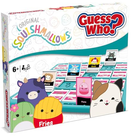 Winning Moves Squishmallows Guess Who? Board Game Meet all your favorite characters including Cam, Pama, Lil Gouda, Avery and Samir, as you play Ages 6 and up