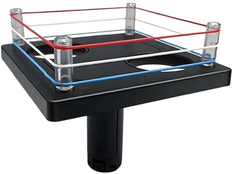 Interaktiver Thumb Wrestling Ring mit Lichtern & Sound, Tragbares elektronisches Daumenkriegsspiel für Erwachsene, Partyspaß, Reisen, Familie & Freunde Herausforderung (Schwarz)